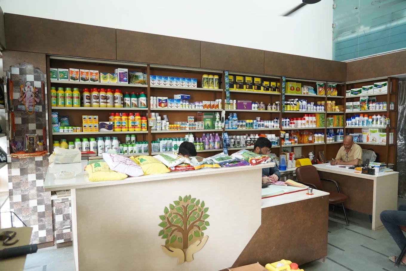 Inside Mukesh Brothers agricultural supplies store